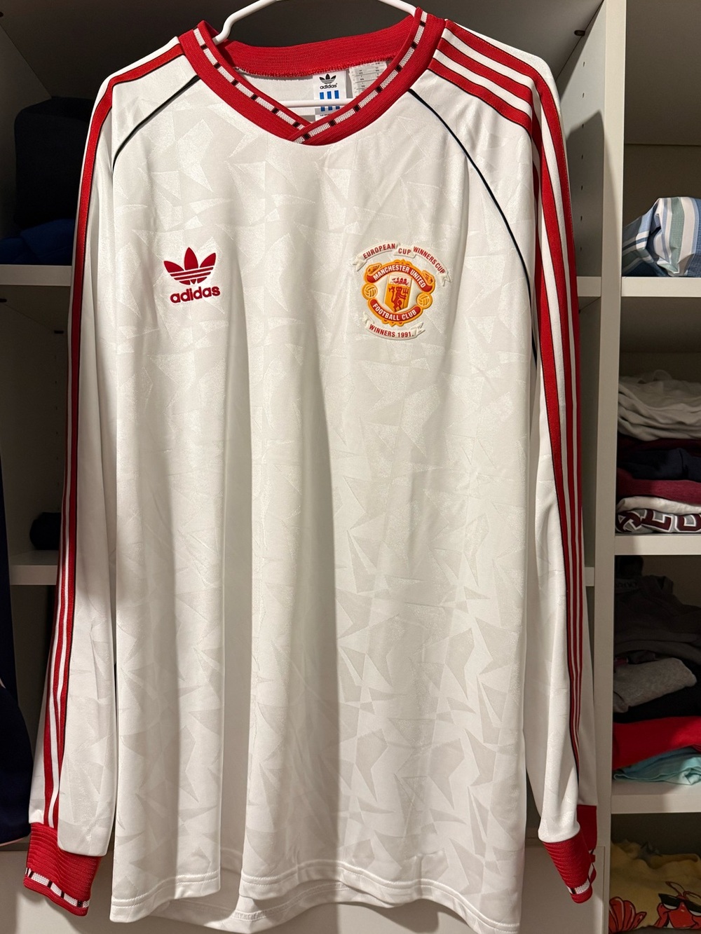 adidas Originals x Manchester United '91 Long-Sleeved Men's Jersey Size 2XL NWOT